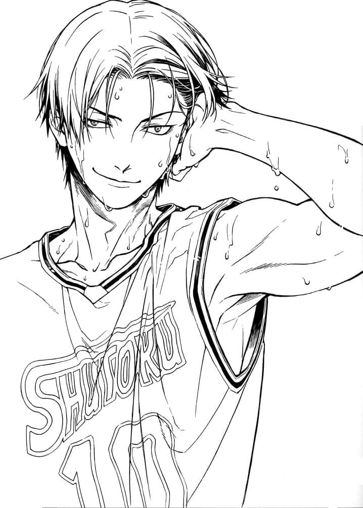 Desenho deKazunari Takao de Kuroko No Basket para colorir