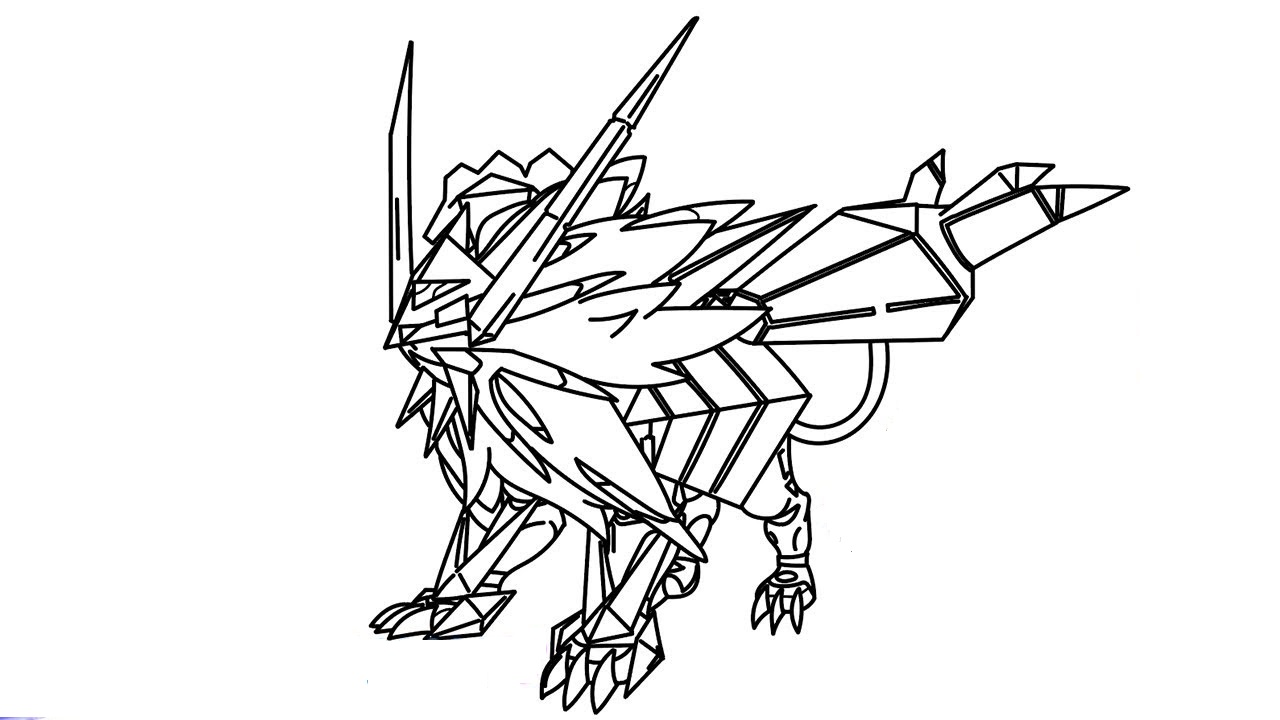 Desenho deDusk Mane Necrozma para colorir