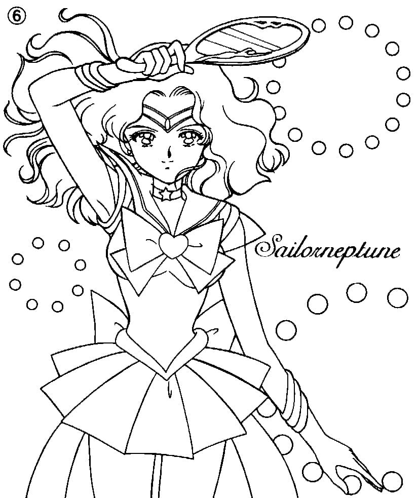 Desenho deSailor Neptune  2 para colorir