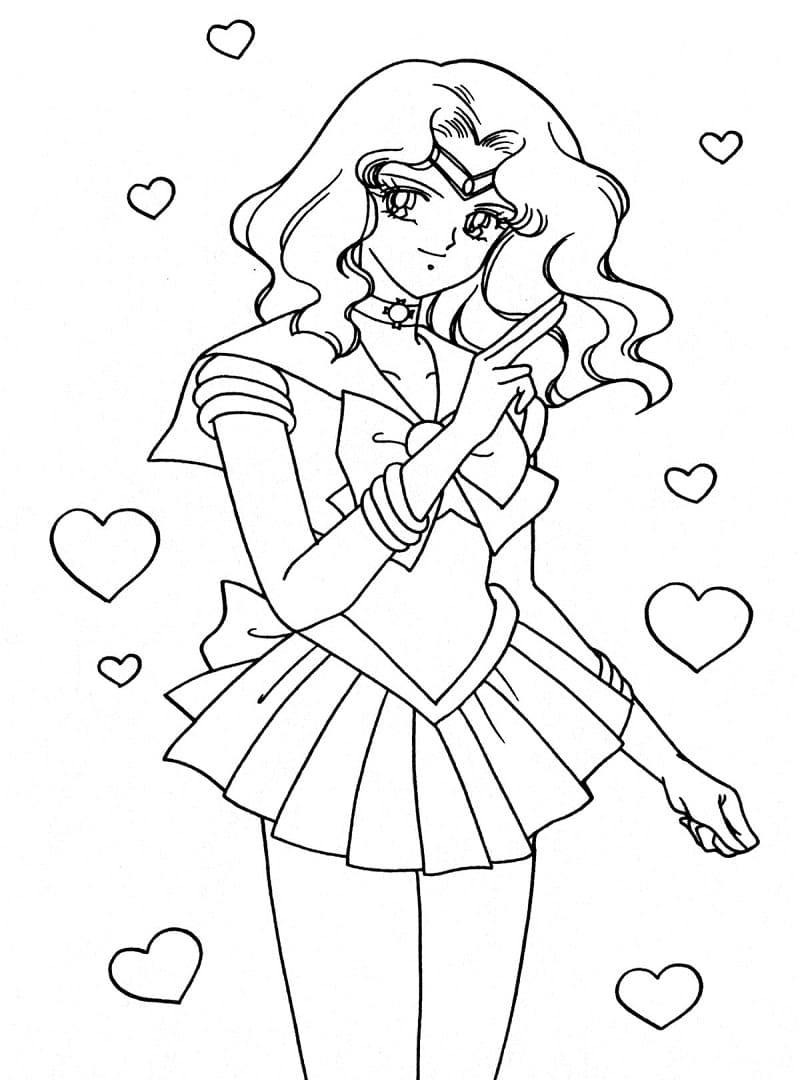 Desenho deSailor Neptune 3 para colorir