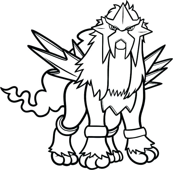 Desenho deO Poderoso Entei para colorir