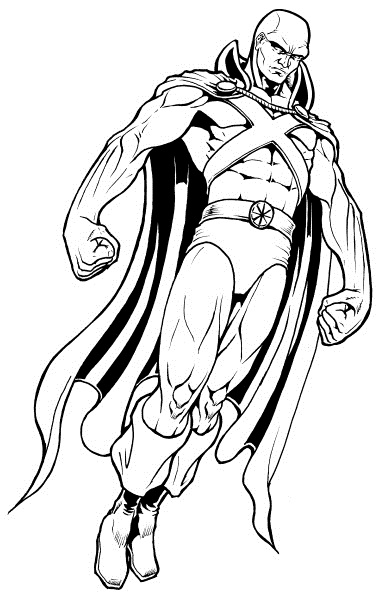 Desenho deMartian Manhunter Poderoso para colorir