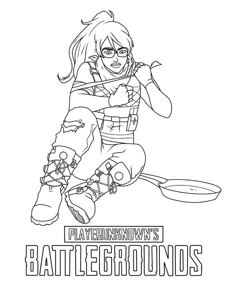 Desenho de Pubg 10 para colorir