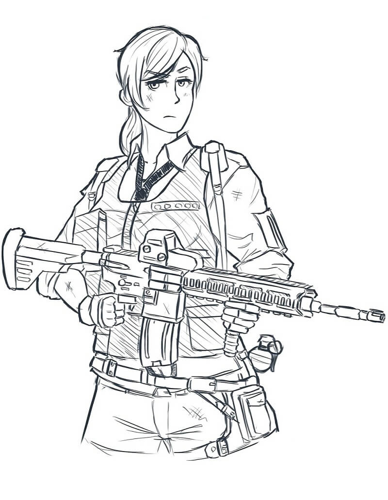 Desenho de Pubg 11 para colorir