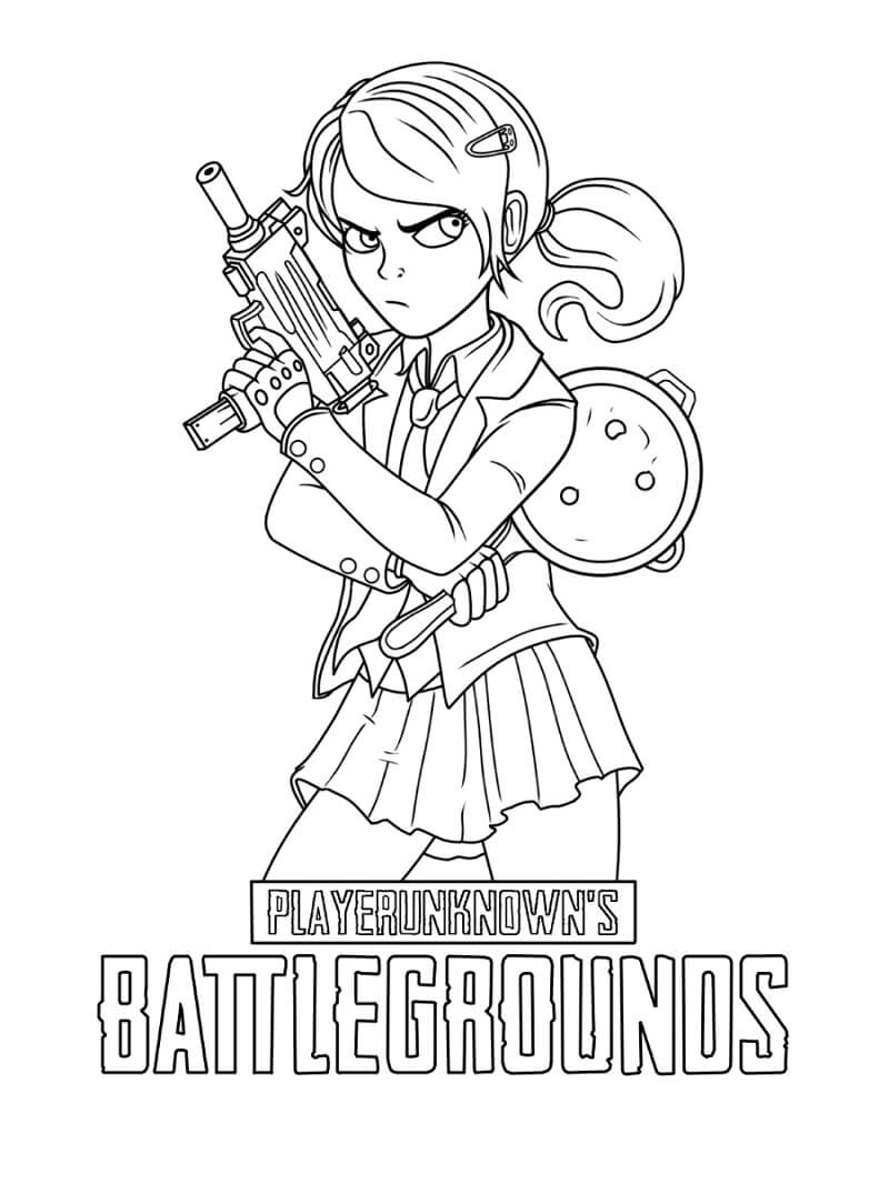 Desenho de Pubg 4 para colorir