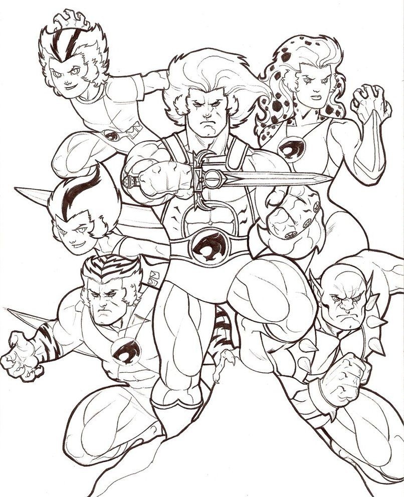 Desenhos de Thundercats para colorir